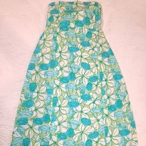 Lilly Pulitzer Strapless Tie-Back A-Line Dress